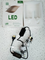 Лампа . LED KIT  F8  H4 12-24 V  CIP  COB радиатор Н4 COB 5500 K F8  R